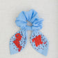 Ole Miss Beaded Scrunchie