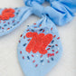Ole Miss Beaded Scrunchie