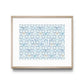 Framed artwork with decorative design and Sigma Delta Tau Greek letters on a white background