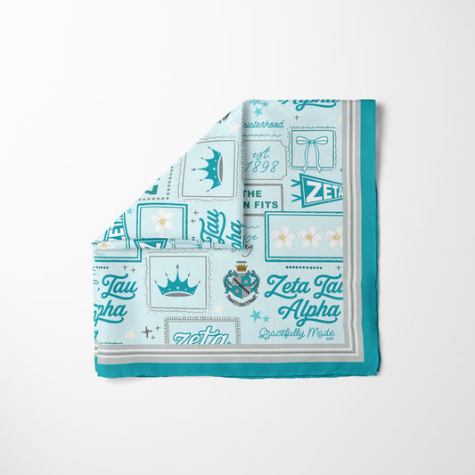 Zeta Tau Alpha Silk Scarf