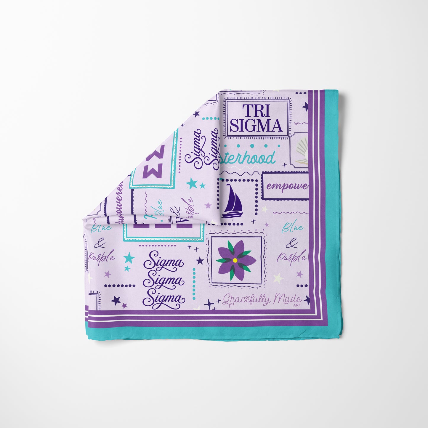 Sigma Sigma Sigma Silk Scarf