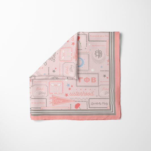 Gamma Phi Beta Silk Scarf