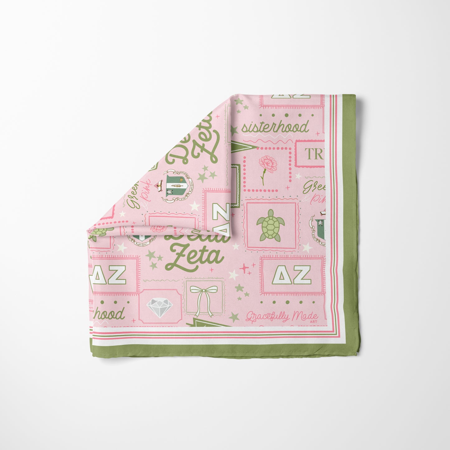 Delta Zeta Silk Scarf