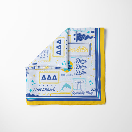 Delta Delta Delta Silk Scarf