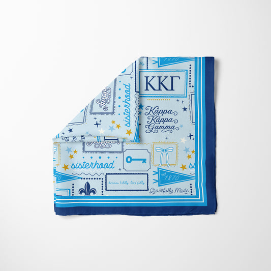 Kappa Kappa Gamma Silk Scarf