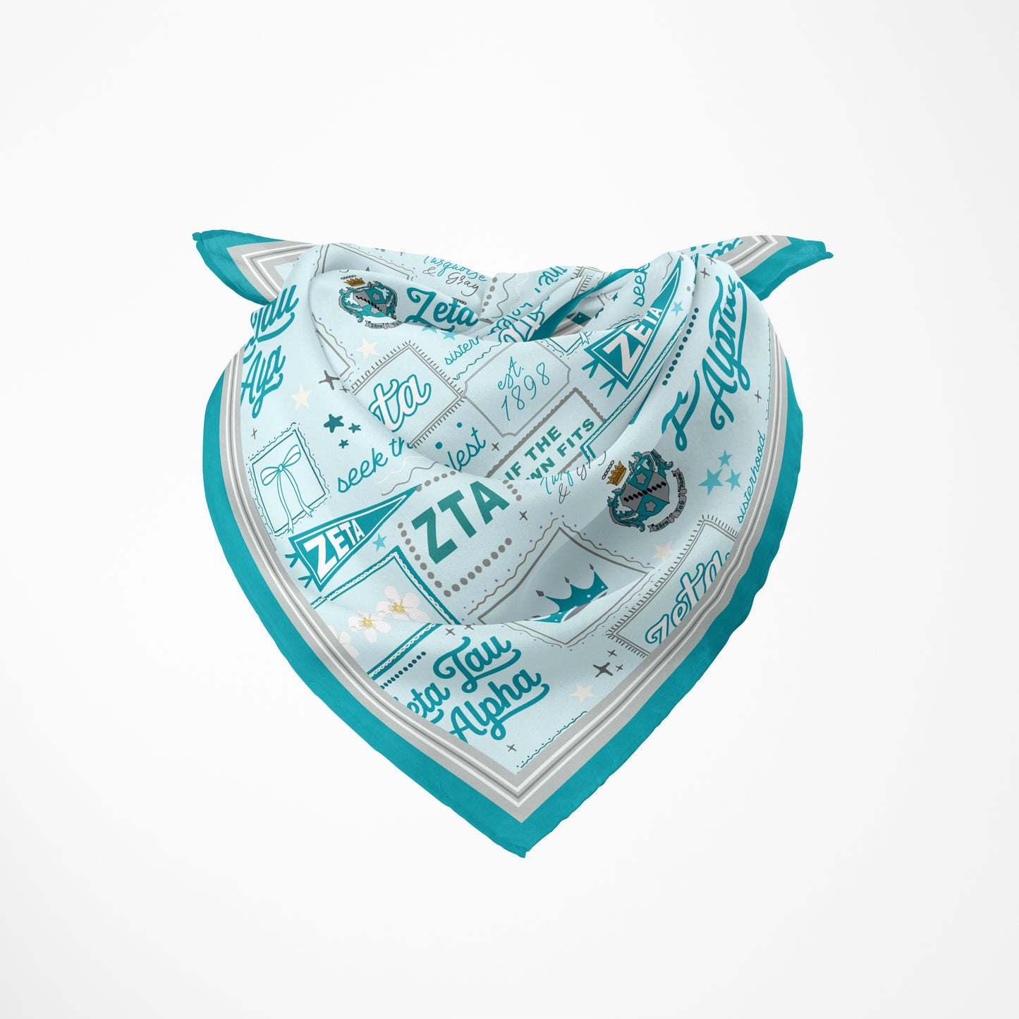 Zeta Tau Alpha Silk Scarf
