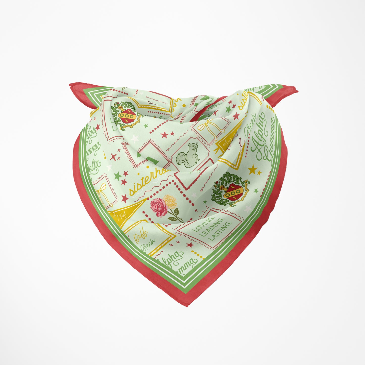Alpha Gamma Delta Silk Scarf
