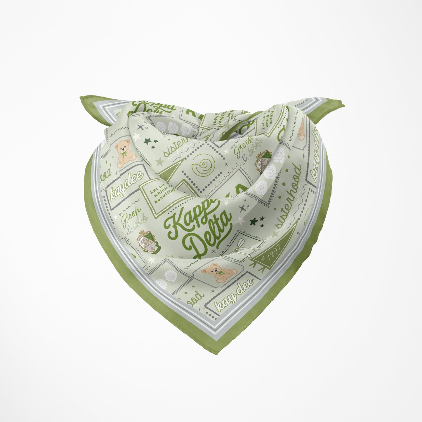 Kappa Delta Silk Scarf