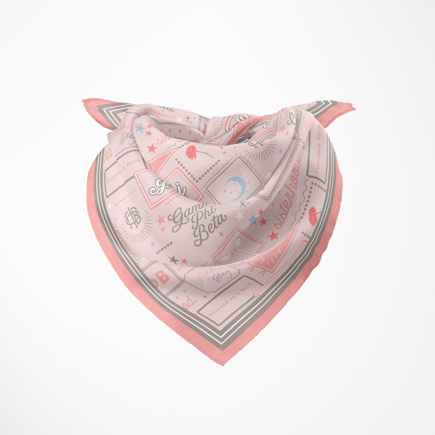 Gamma Phi Beta Silk Scarf