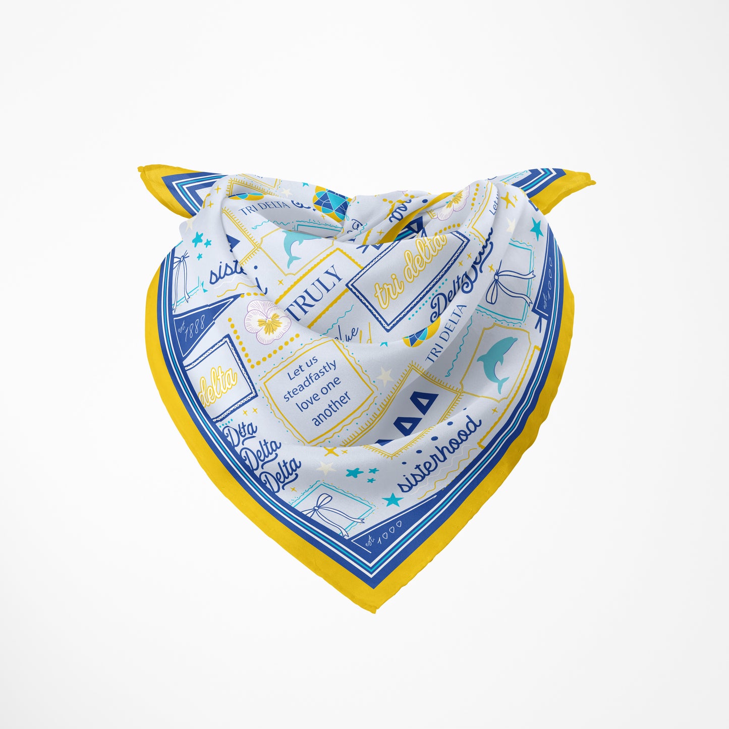 Delta Delta Delta Silk Scarf