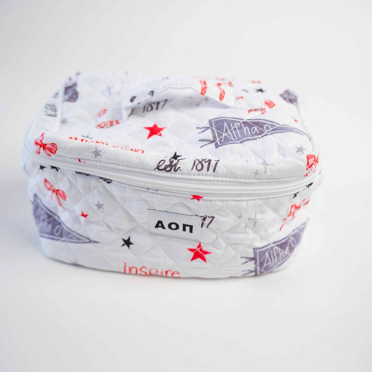 Alpha Omicron Pi Make Up Toiletry Bag