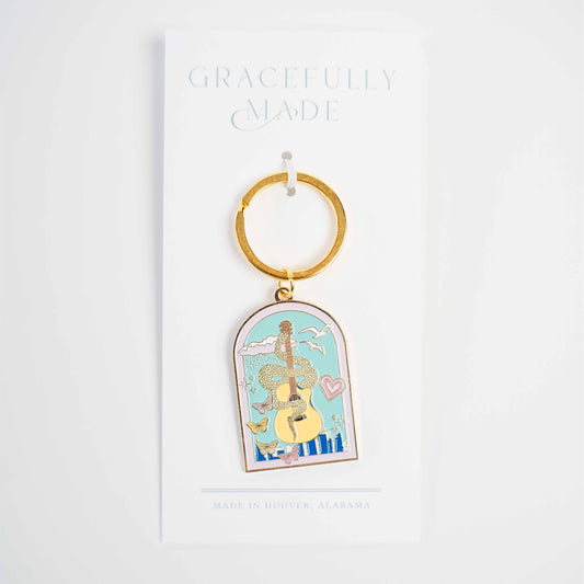 Enamel Eras Keychain