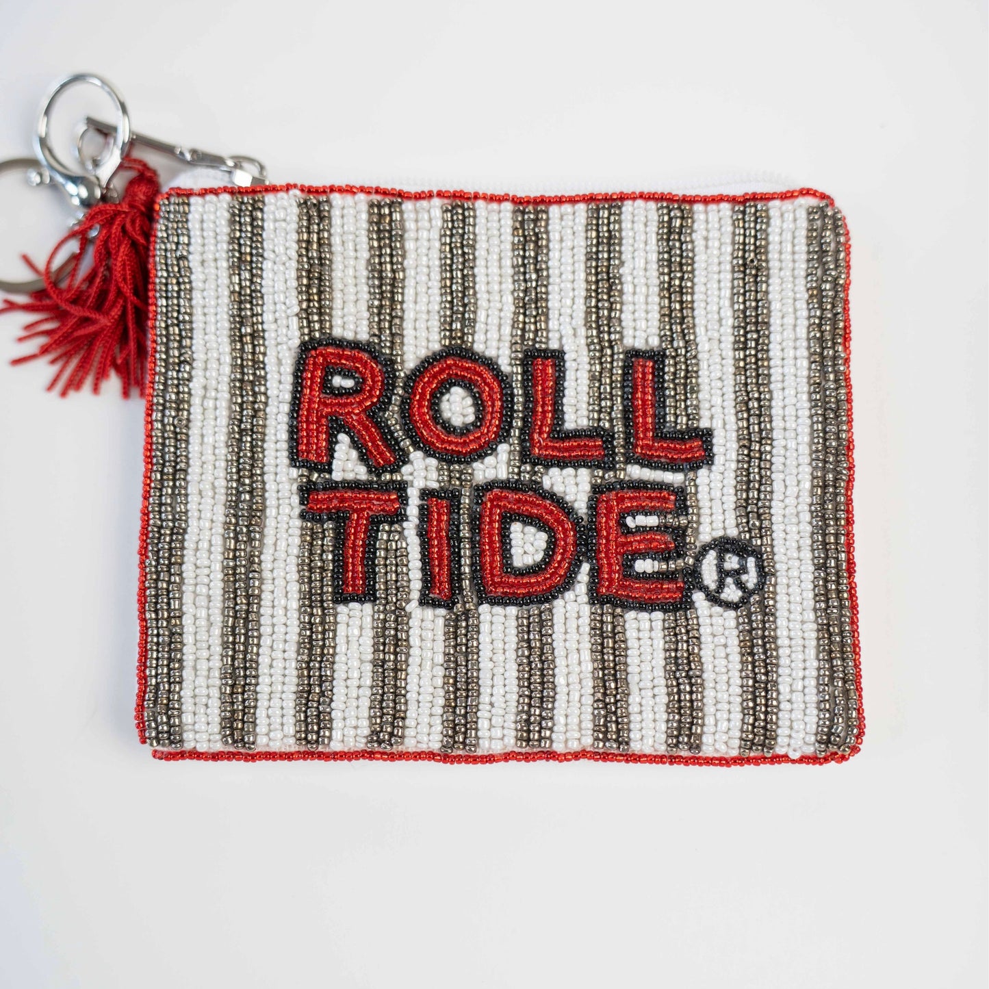 University of Alabama Beaded Coin Purse