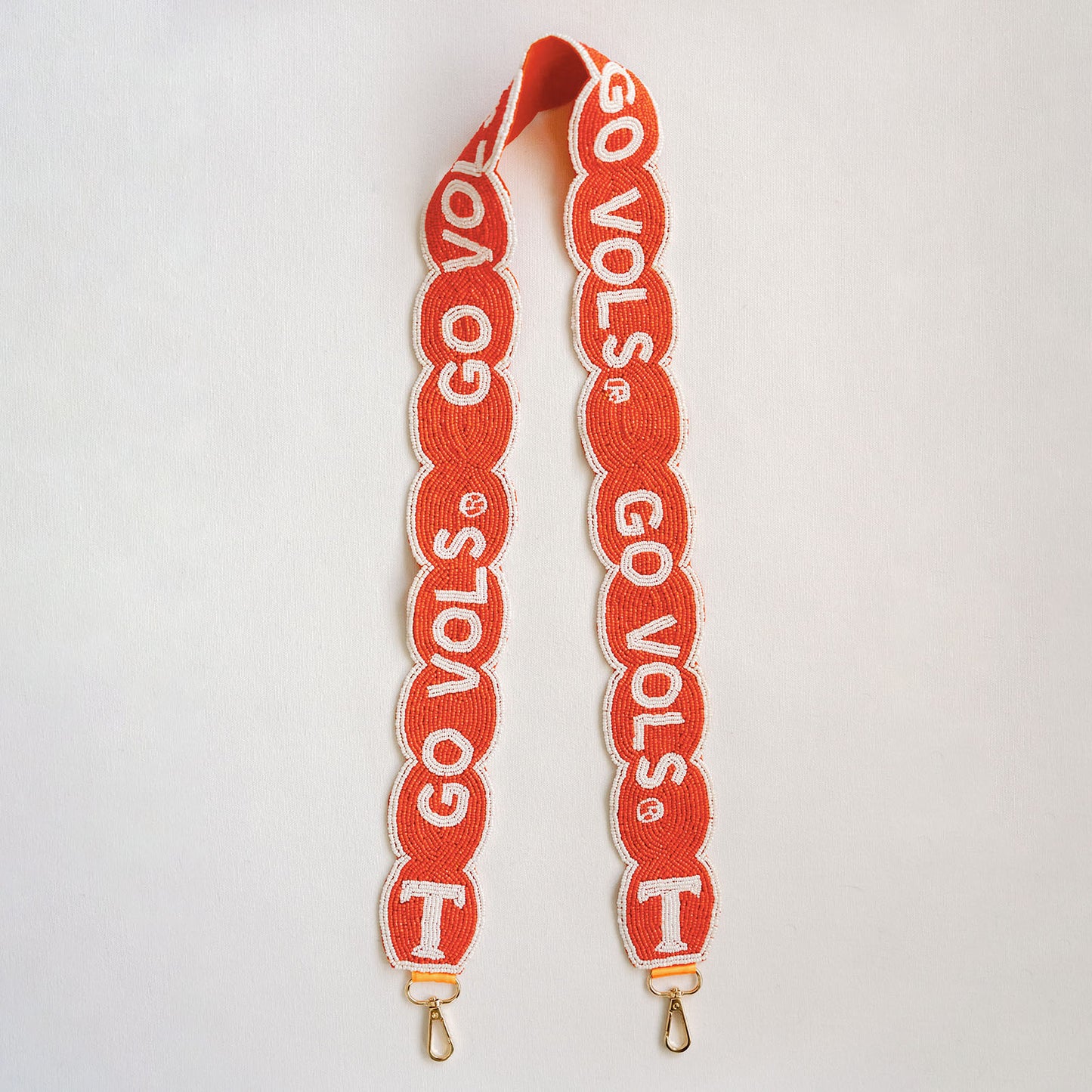University of Tennessee Fully Beaded Scalloped Purse Strap