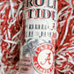 32 ounce Insulated Water Bottle with watercolor pattern of Alabama symbols and a white lid.
