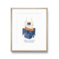 Watercolor art of the Auburn University Tiger Eyes Dance Uniform.