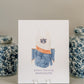 Watercolor art of the Auburn University Tiger Eyes Dance Uniform.