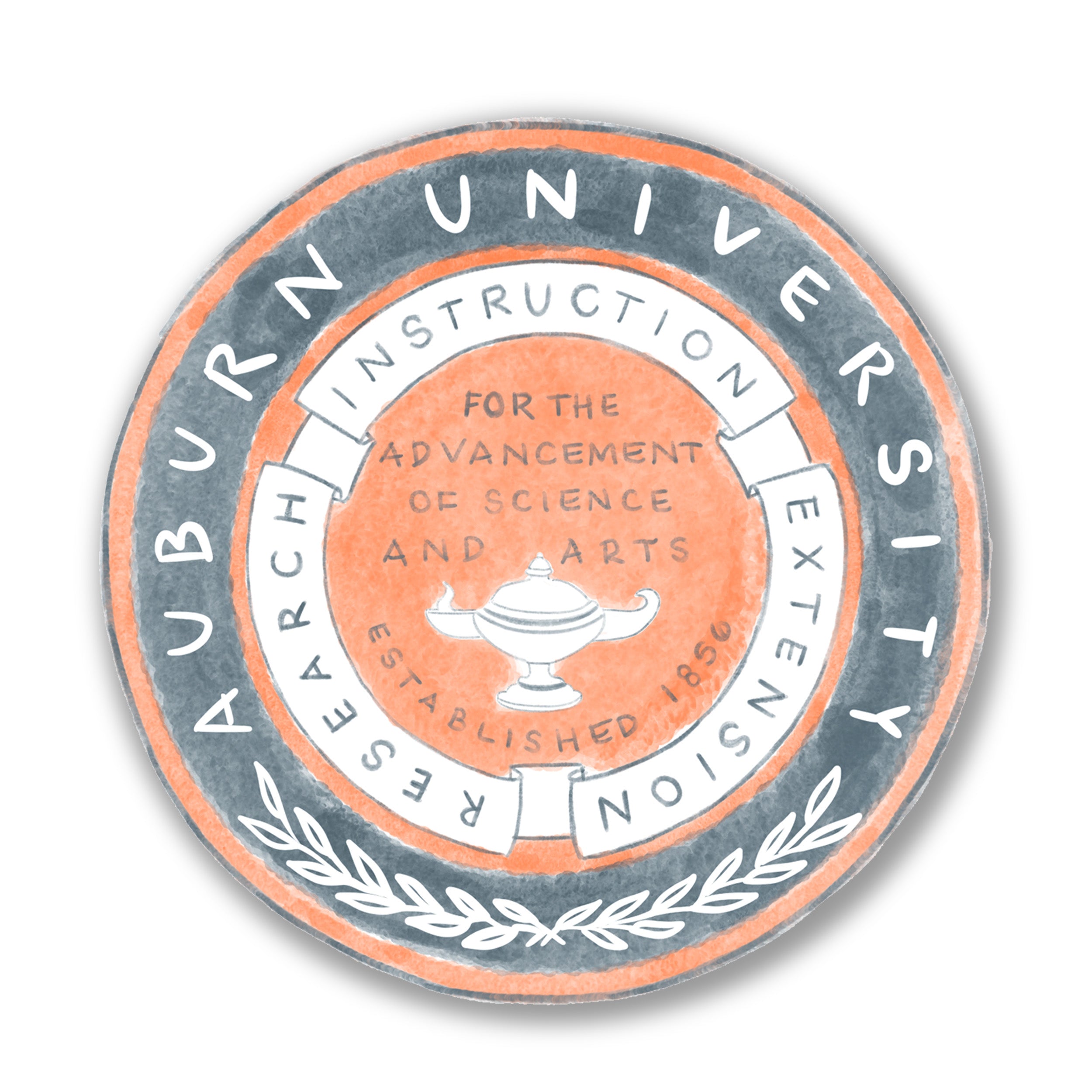 Auburn University Seal Sticker – Gracefully Made Art