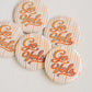 Tennessee Striped "Go Vols" Game Day Button