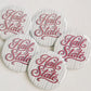 Mississippi State Striped "Hail State" Game Day Button