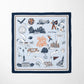 Auburn University Striped Silk Scarf