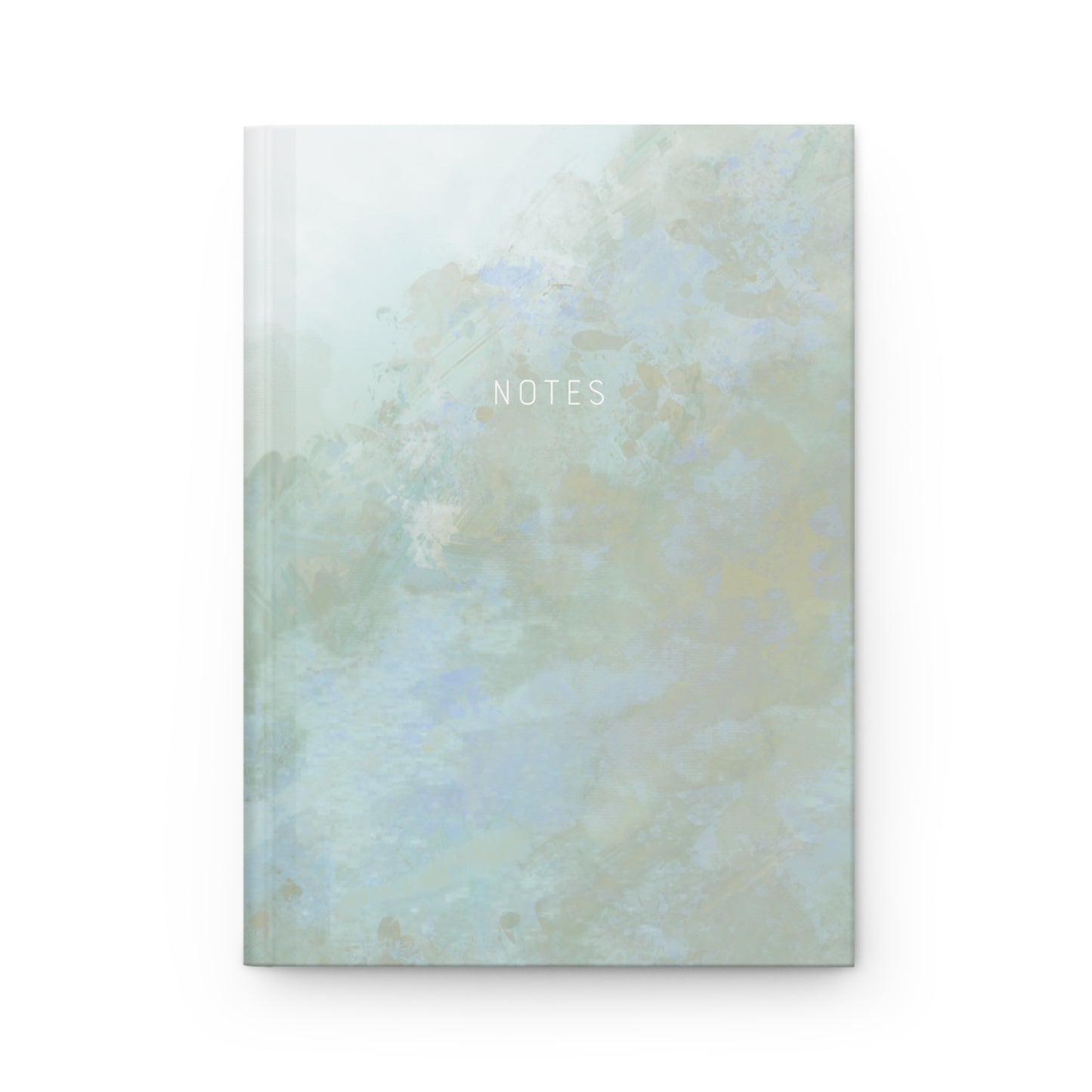Abstract Green Hardcover Notebook