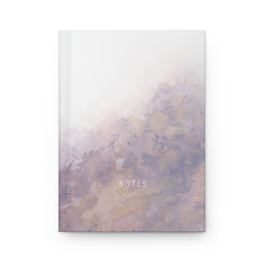 Purple Abstract Hardcover Notebook