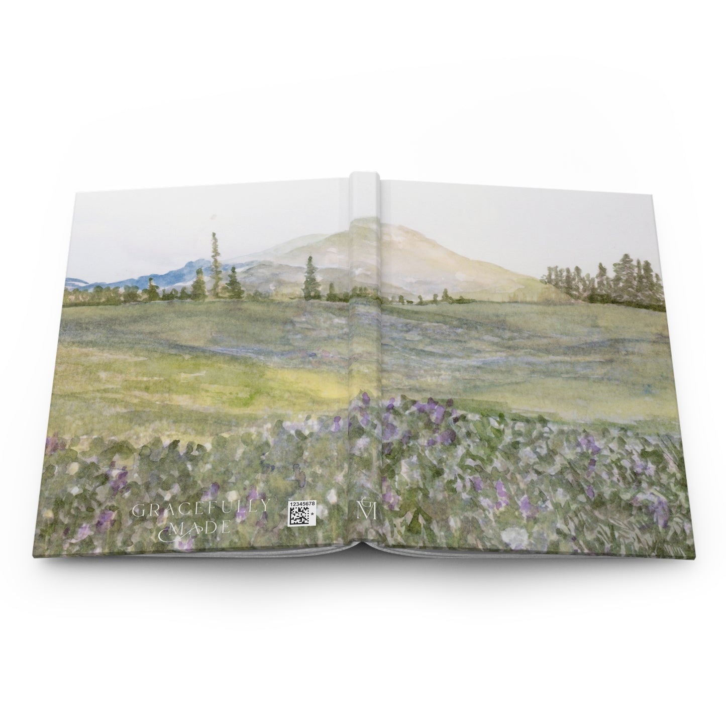Flower Field Hardcover Notebook