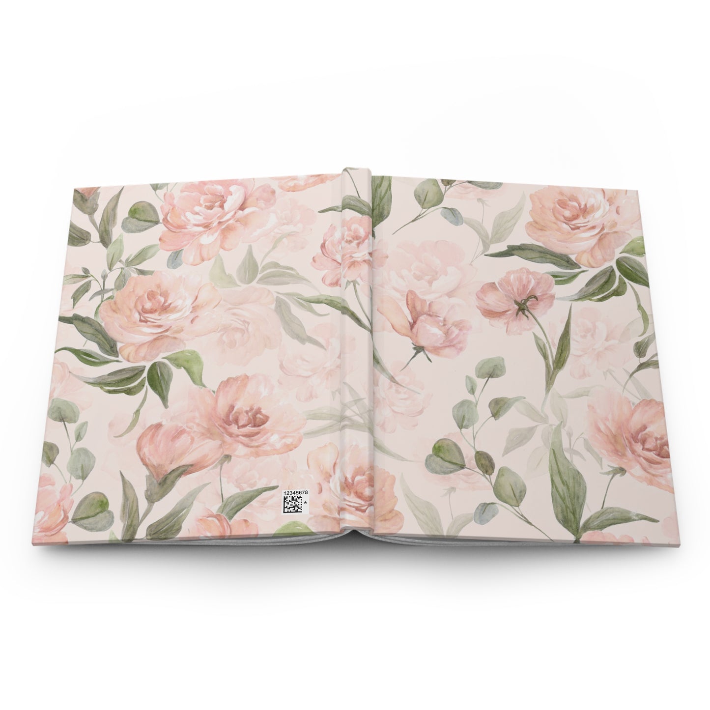 Pink Peonies Hardcover Notebook