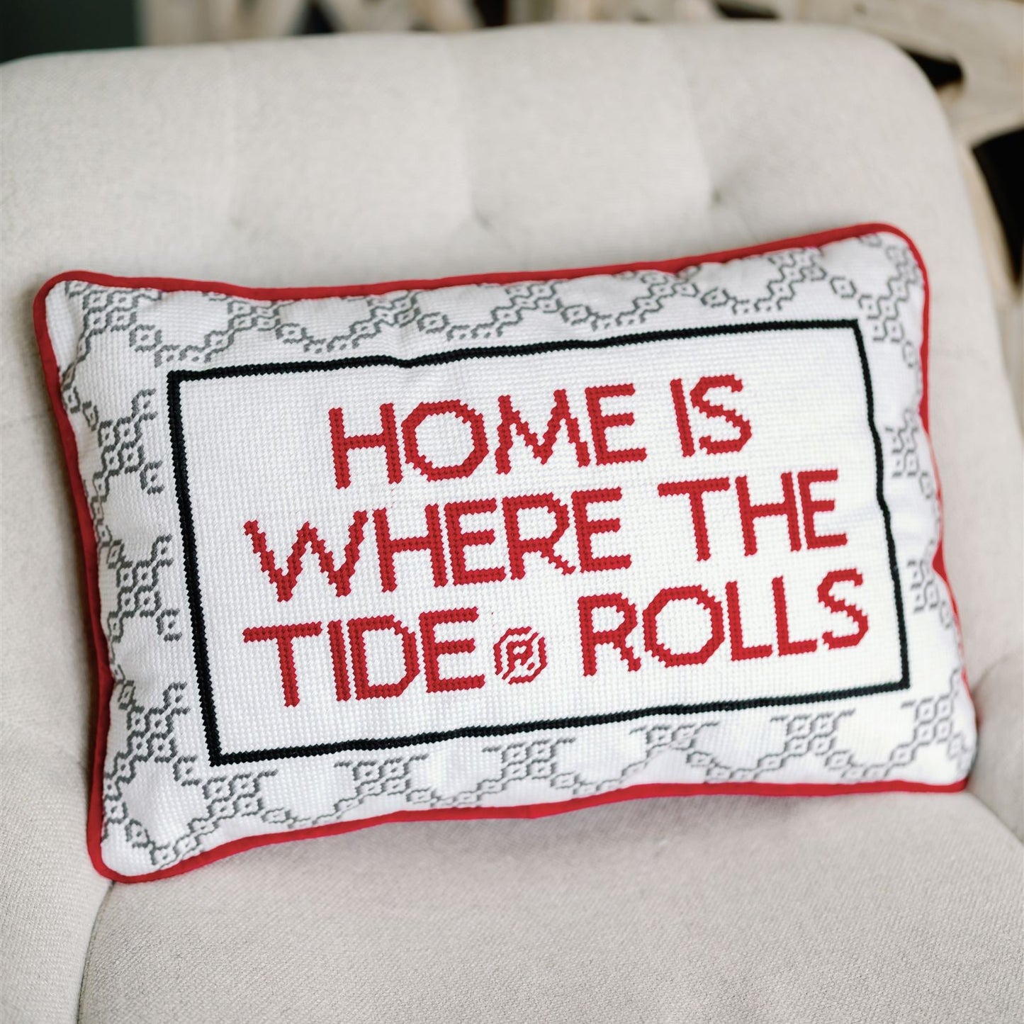 University of Alabama Needlepoint Pillow