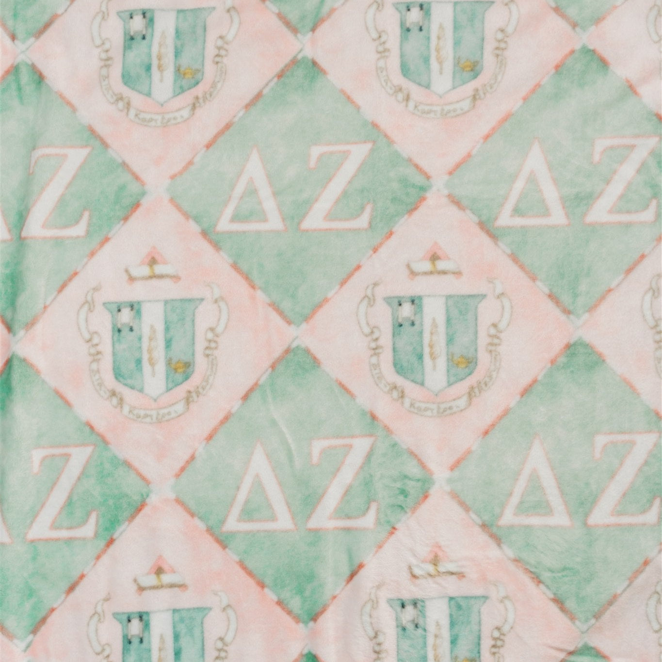 Delta Zeta Flannel Fleece Blanket