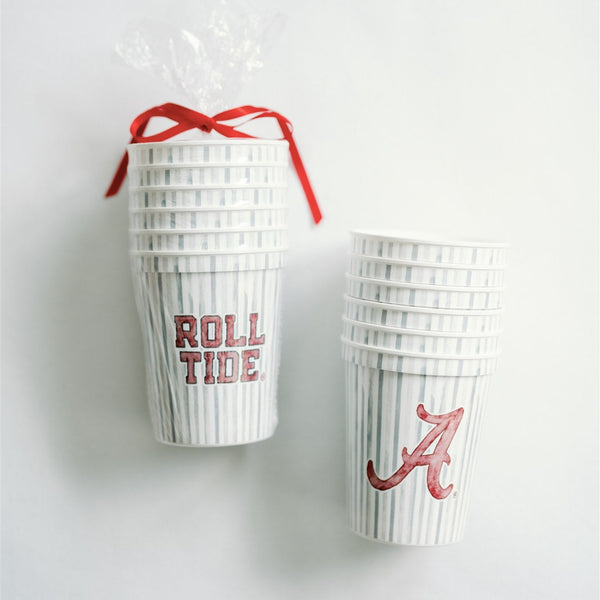Alabama "Roll Tide" Stadium Cup Set  Gracefully Made Art