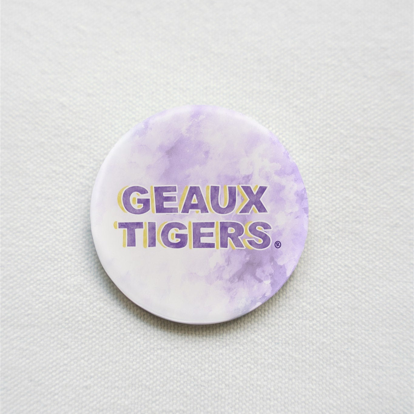 LSU "Geaux Tigers" Game Day Button