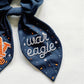 Navy Auburn University Beaded Scrunchie