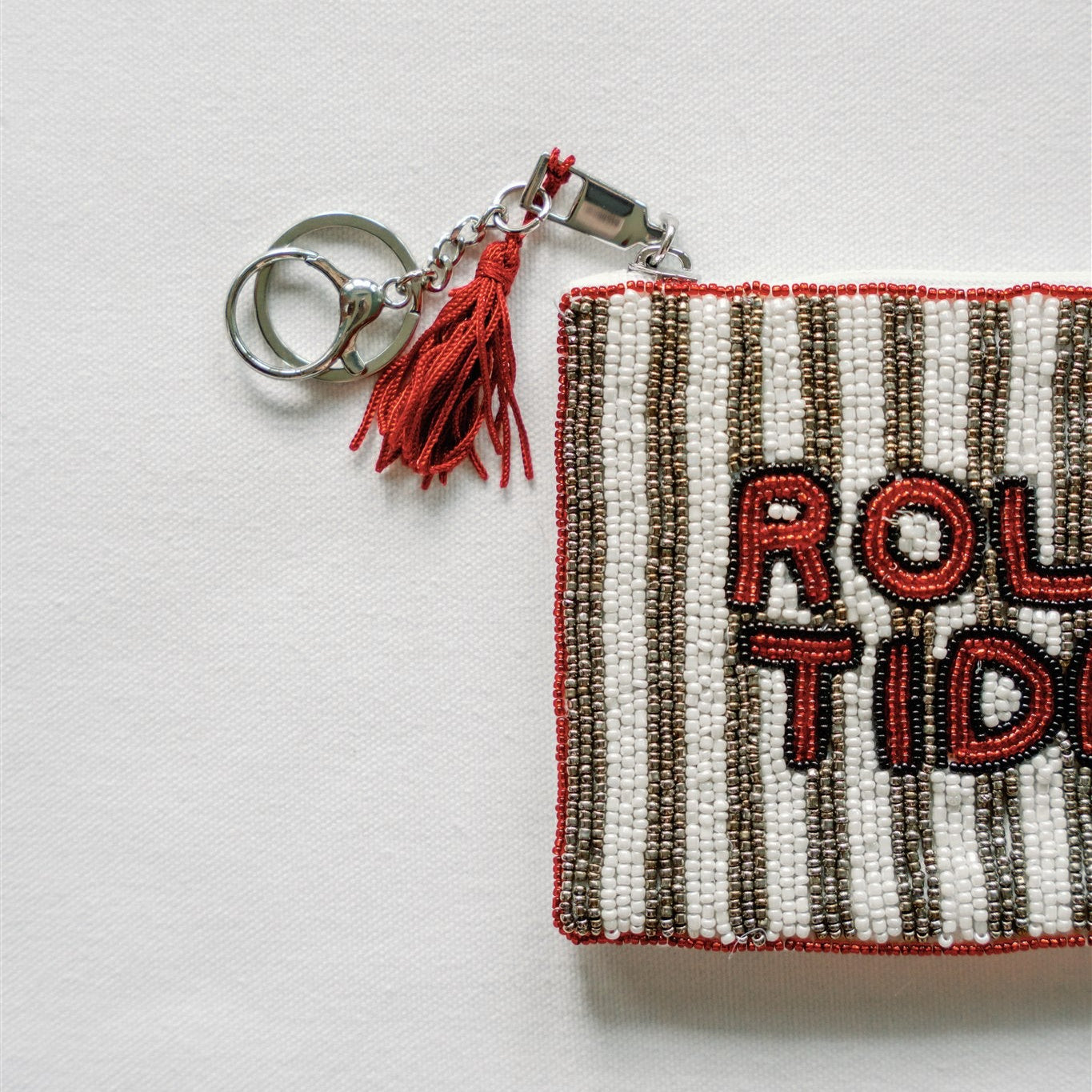 University of Alabama Beaded Coin Purse