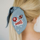 University of Alabama Beaded Scrunchie