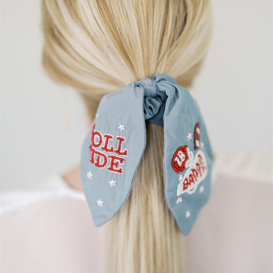 University of Alabama Beaded Scrunchie