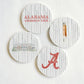 Ceramic Alabama Striped Coasters