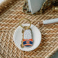 Auburn University Band Hat Enamel Keychain