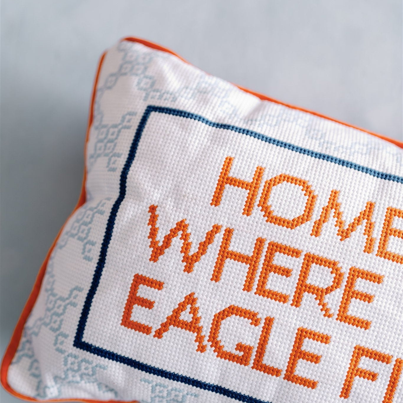 Eagle Needlepoint Pillow
