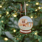 Enamel Mississippi State Snow Globe Ornament