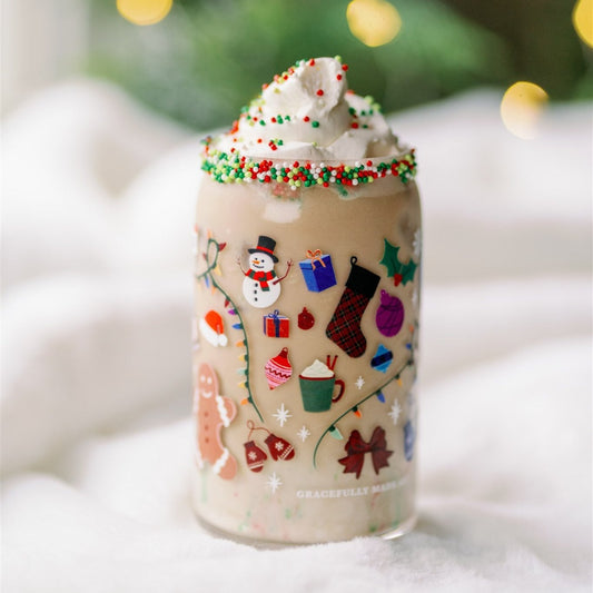 Christmas Glass Cup