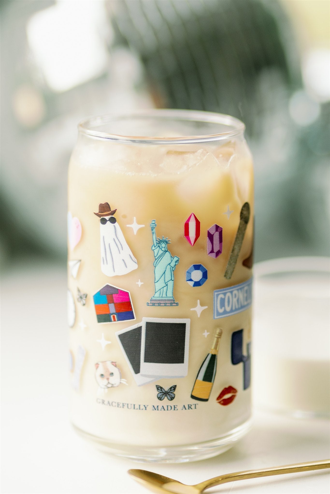 Taylor Swift Glass Cup – Gracefully Made Art
