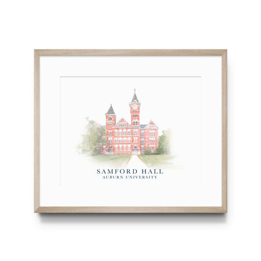 Samford Hall Print