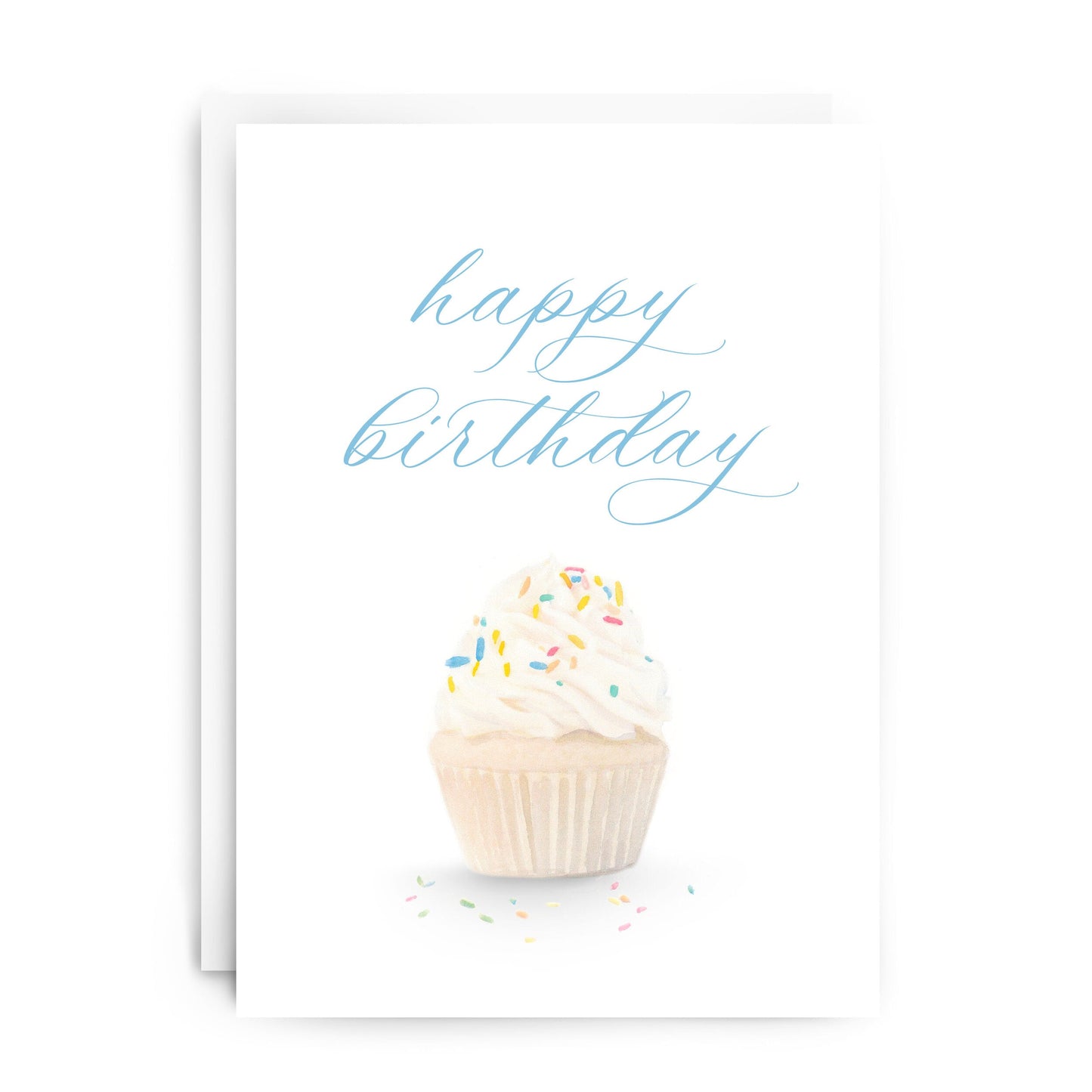 "Happy Birthday" Cupcake Greeting Card