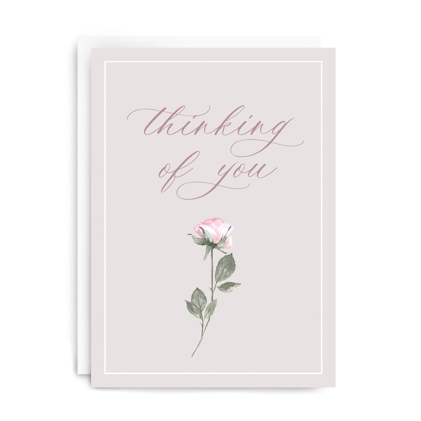 Rose "Thinking of You" Greeting Card