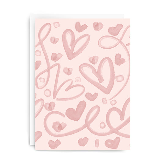 All the Hearts Greeting Card